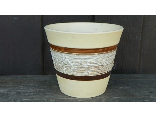 Květináč 28 částečně glaz. klasik