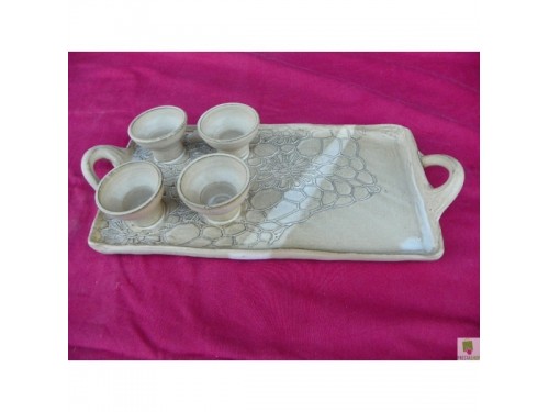 Tác Adventní na čtyři svíčky.Svíčky na straně