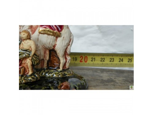 Keramický betlém,s třemi krály a zvířátky.