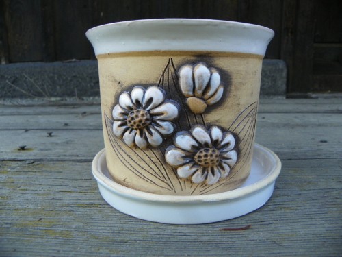 Květináč motiv květina 20cm.
