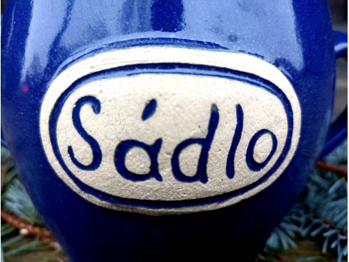 Nádoba ,,Sádlo" 1l.modrýSádlák s pokličkou s nápisem ,,Sádlo" 1l. modrý