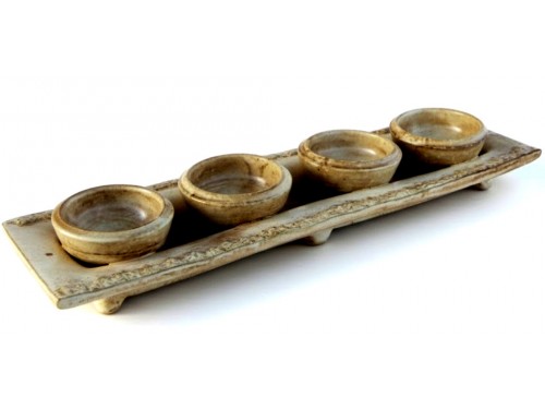 Svícen na čtyři svíce,rovný