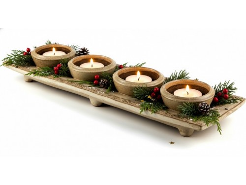 Svícen na čtyři svíce,rovný