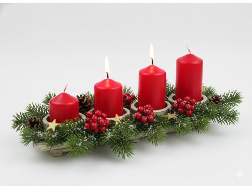 Svícen na čtyři svíce,rovný