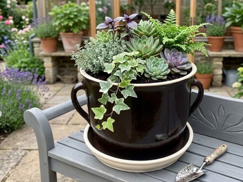 Květník chalupářský  sádlák s rež. podmiskou. 5l.