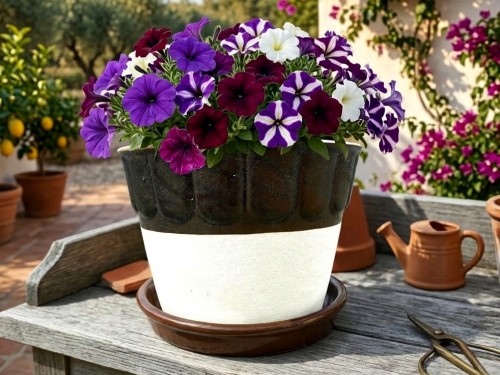 Květináč, čast. glaz. 13cm.