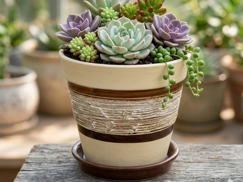 Květináč keramický 22cm. Mrazuvzdorný