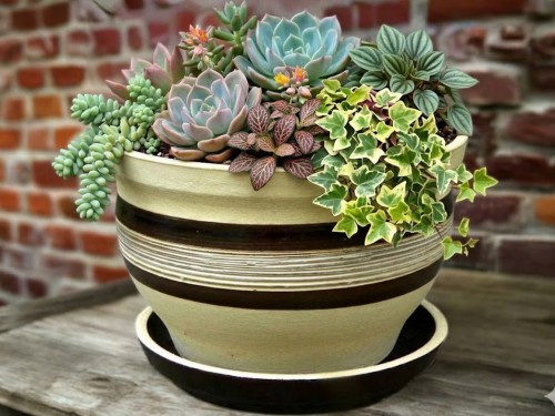 Květináč keramický 28cm. Buclák