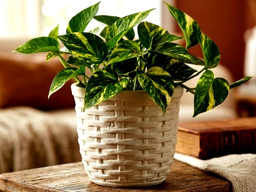 Květináč režný koš 14cm.