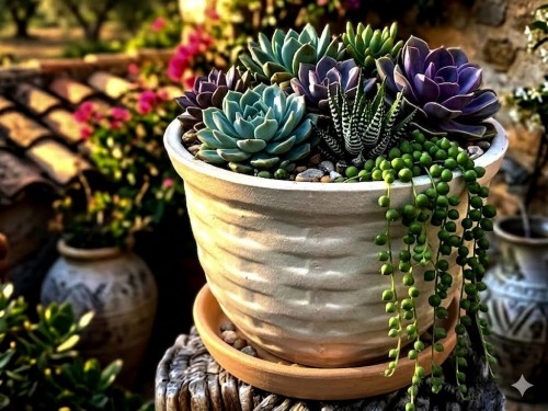 Květináč režný koš 14cm.