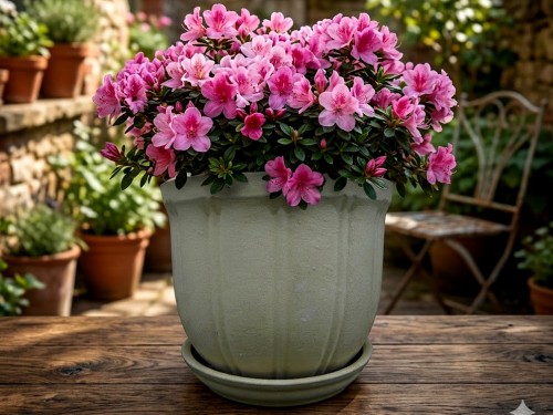 Květináč režný 20cm. Pruh.