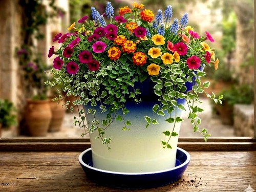 Květináč keramický Lotos. S podmiskou