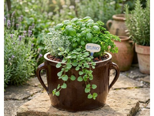 Květináč keramický. Chalupářský ,,sádlák"5.l