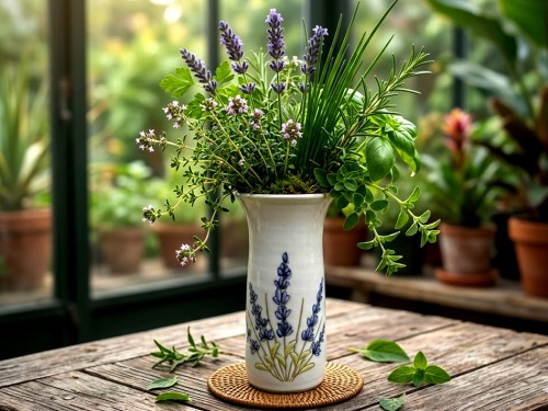 Váza levandule 16cm