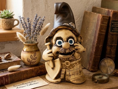 Trpaslík s lopatkou-38cm. Zahradní dekorace.