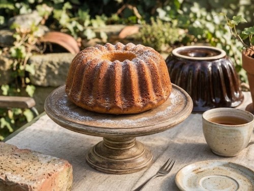 Keramická forma na bábovku. Rovná 3 litry