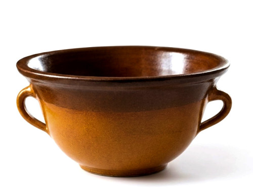 Mísa zadělávací pruh, hnědá, 4 Litry